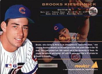 1994 Pinnacle - Artist's Proofs #262 Brooks Kieschnick Back