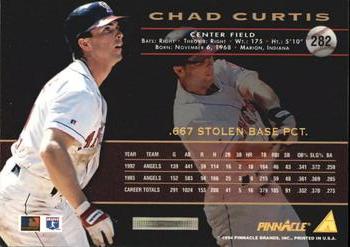 1994 Pinnacle - Artist's Proofs #282 Chad Curtis Back