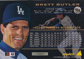 Brett Butler 1994 Topps Stadium Club #121 Los Angeles Dodgers Baseball Card