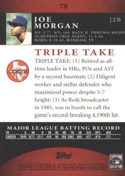 2010 Topps Triple Threads #78 Joe Morgan  Back