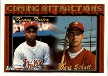 1994 Topps Bilingual #786 Kevin Foster / Gene Schall Front