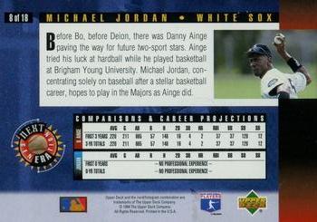 1994 Upper Deck - Next Generation Electric Diamond #8 Michael Jordan Back