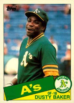 1985 Topps Traded #4T Dusty Baker Front