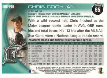 2010 Topps Chrome #65 Chris Coghlan Back