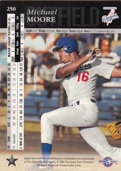 1994 Upper Deck Minor League #250 Michael Moore Back