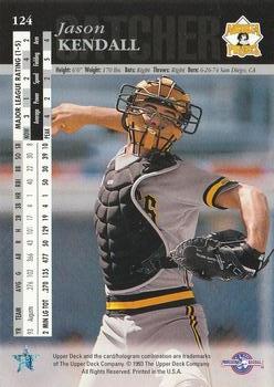 1994 Upper Deck Minor League #124 Jason Kendall Back