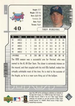 2000 Upper Deck MVP - Silver Script #7 Troy Percival Back