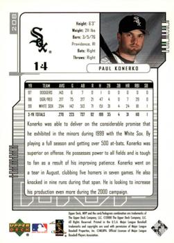 2000 Upper Deck MVP - Silver Script #208 Paul Konerko Back
