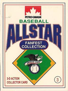 1991 Petro Canada All-Star FanFest Standups #3 Roger Clemens Front
