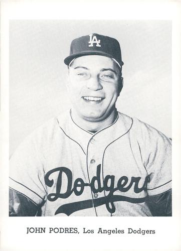 1963 Jay Publishing Los Angeles Dodgers Set B #NNO John Podres Front