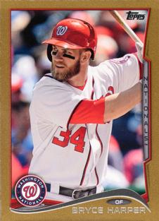 2014 Topps Mini - Gold #100 Bryce Harper Front