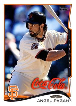 2014 Topps Coca-Cola San Francisco Giants #SF25 Angel Pagan Front