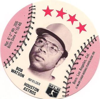 1976 Carousel Discs #NNO Bob Watson Front