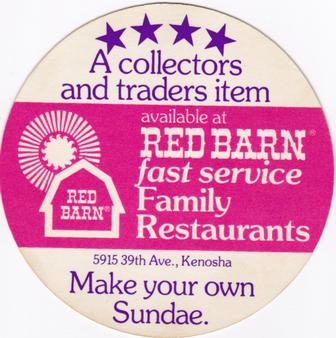 1976 Red Barn Discs #NNO Reggie Smith Back