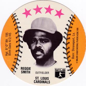 1976 Red Barn Discs #NNO Reggie Smith Front