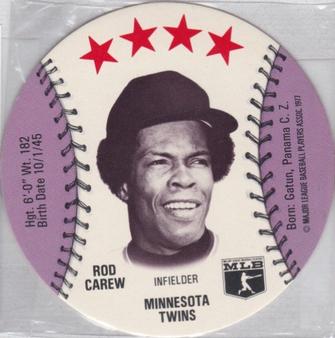 1977 Chilly Willee Discs #NNO Rod Carew Front