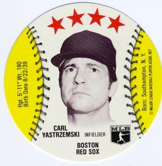 1977 Chilly Willee Discs #NNO Carl Yastrzemski Front