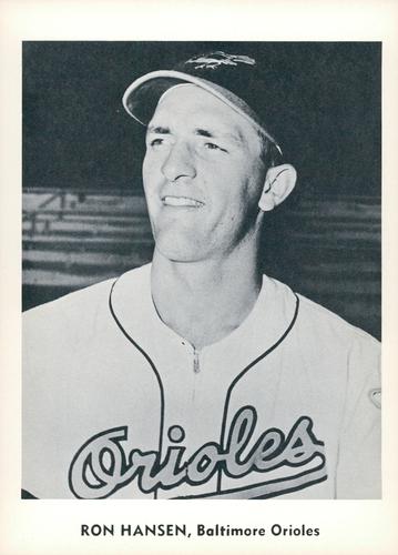1960 Jay Publishing Baltimore Orioles Set A #NNO Ron Hansen Front