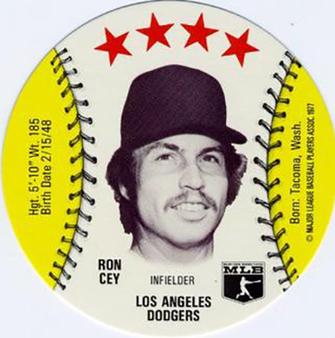 1977 Saga Discs #NNO Ron Cey Front