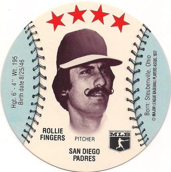 1977 Zip'z Discs #NNO Rollie Fingers Front