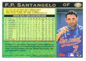 1997 Topps #17 F.P. Santangelo Back