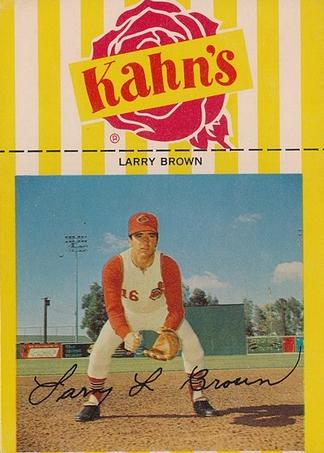 1968 Kahn's Wieners #NNO Larry Brown   Front
