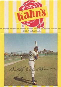 1969 Kahn's Wieners #NNO Billy Williams  Front