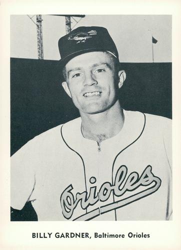 1959 Jay Publishing Baltimore Orioles Set A #NNO Billy Gardner Front