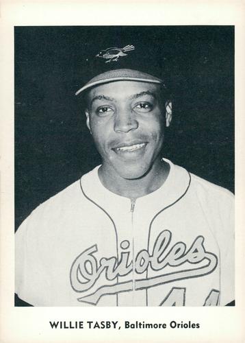 1959 Jay Publishing Baltimore Orioles Set A #NNO Willie Tasby Front