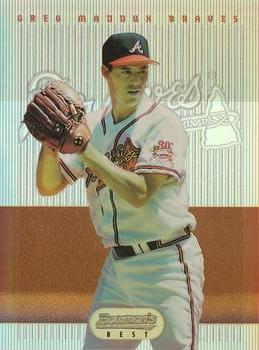 1995 Bowman's Best - Jumbo Refractors #15 Greg Maddux Front