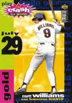 1995 Collector's Choice - You Crash the Game Gold #CG20 Matt Williams Front