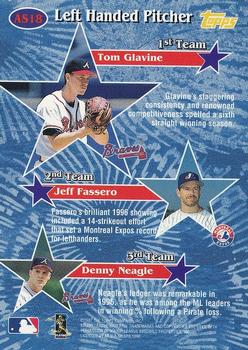1997 Topps - All-Stars #AS18 Tom Glavine Back