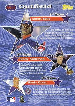 1997 Topps - All-Stars #AS11 Albert Belle Back