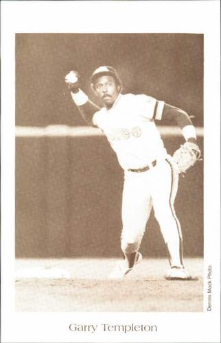 1984 Dennis Mock San Diego Padres Postcards #NNO Garry Templeton Front