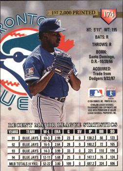 1995 Donruss - Press Proofs #174 Juan Guzman Back