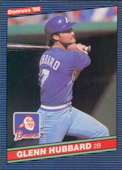 1986 Donruss #141 Glenn Hubbard Front