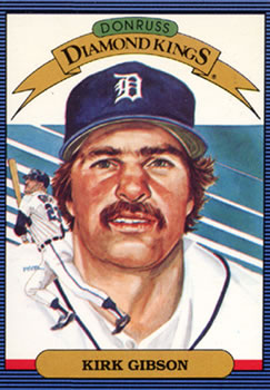 1986 Donruss #1 Kirk Gibson Front