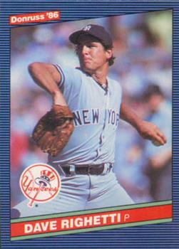 1986 Donruss #214 Dave Righetti Front