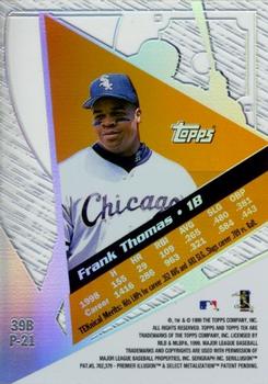 1999 Topps Tek - Pattern 21 #39B Frank Thomas Back