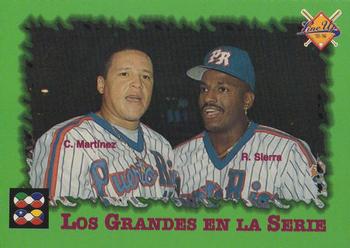 1995-96 Line Up Venezuelan Winter League #321 Carmelo Martinez / Ruben Sierra Front