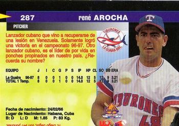 1997-98 Line Up Venezuelan Winter League #287 Rene Arocha Back