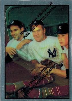 1997 Topps - Mickey Mantle Commemorative Reprints Finest #21 Hank Bauer / Yogi Berra / Mickey Mantle Front