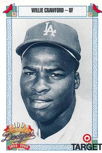 1990 Target Dodgers #146 Willie Crawford Front