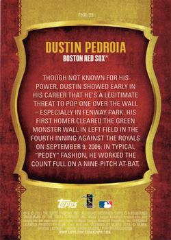 2015 Topps - First Home Run (Series One) #FHR-39 Dustin Pedroia Back