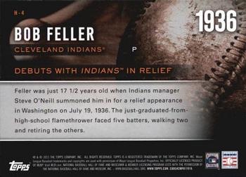 2015 Topps - Highlight of the Year #H-4 Bob Feller Back