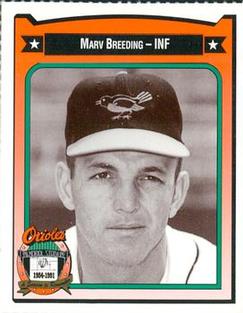 1991 Crown/Coca-Cola Baltimore Orioles #50 Marv Breeding Front