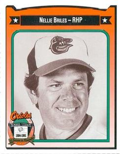 1991 Crown/Coca-Cola Baltimore Orioles #52 Nellie Briles Front