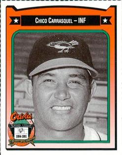 1991 Crown/Coca-Cola Baltimore Orioles #69 Chico Carrasquel Front