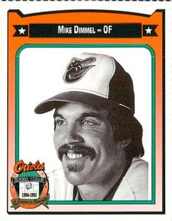 1991 Crown/Coca-Cola Baltimore Orioles #107 Mike Dimmel Front