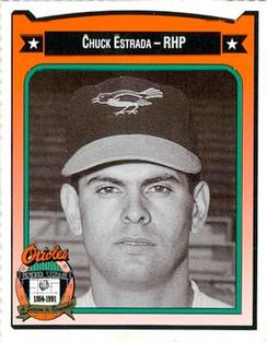 1991 Crown/Coca-Cola Baltimore Orioles #123 Chuck Estrada Front